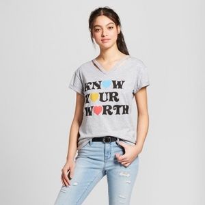 Target- Mighty Fine “Know Your Worth” Cut Out Tee